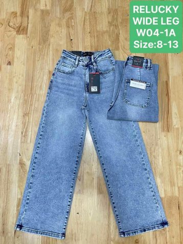 0004-1# синие детские джинсы relucky (стрейч-коттон, 6 ед, размеры детские: 8-13) выдача на следующий день - фото 2