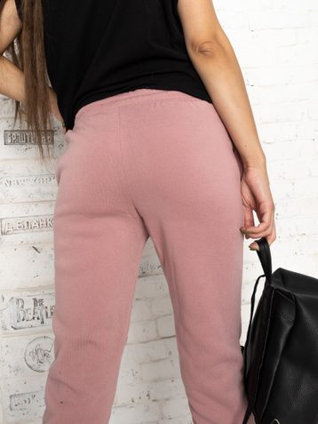 розовые женские спортивные штаны (на флисе, 5 ед.размеры:M. L. XL. 2XL. 3XL) - фото 5