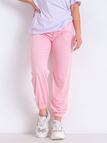 розовые женские спортивные брюки (X&D, двунитка, 3 ед. размеры: M. M. 3XL) - фото 2