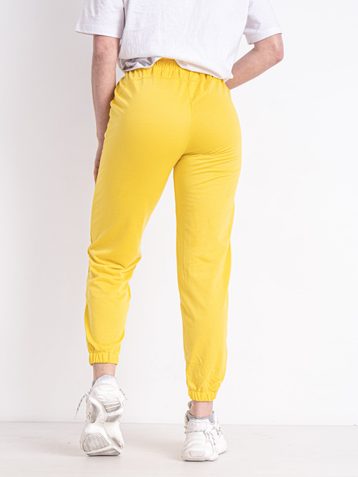 жёлтые женские спортивные брюки (X&D, двунитка, 4 ед. размеры: S. L. XL. 2XL) - фото 3