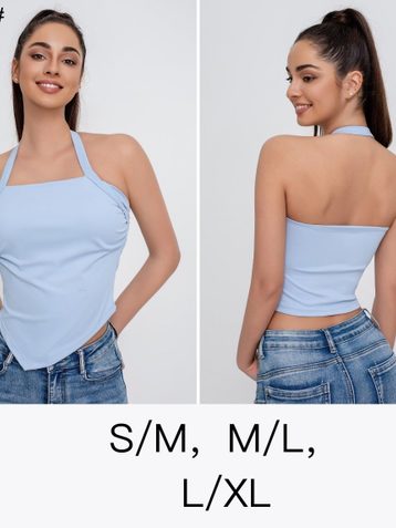 0021# микс цветов женский топ (4 ед, размеры норма: S-XL) выдача на следующий день - фото 2