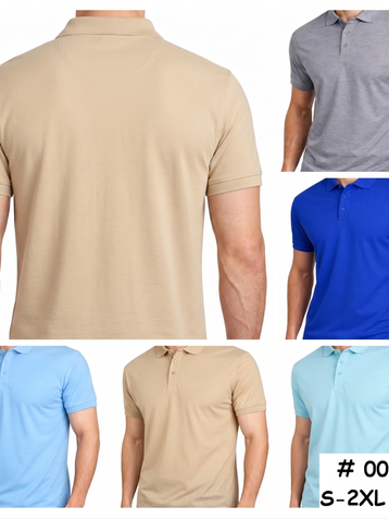 выбор цвета мужская футболка поло (10 ед, размеры норма: S-M-L-XL-2XL) выдача на следующий день - фото 2