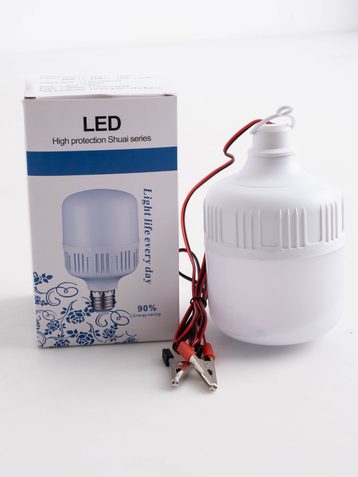 0090 светодиодная лампа с клемами для питания от аккумулятора 12V (1 ед.) - фото 4