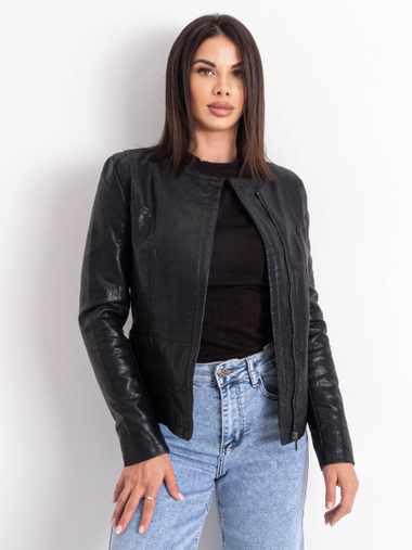 0107 черная женская куртка (экокожа, 7 ед. размеры норма: S. M. L. XL. 2XL. 3XL. 4XL) выдача на следующий день