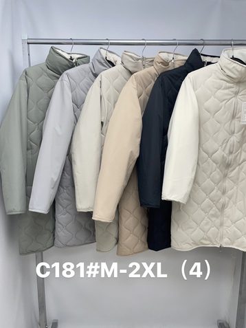 0181* выбор цвета женская куртка на синтепоне (4 ед, размеры норма: M-2XL) выдача на следующий день - фото 2