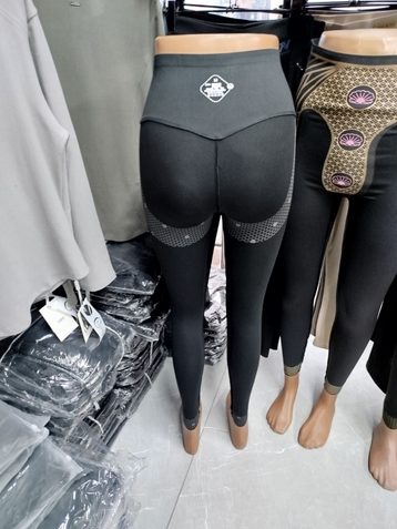 черные женские лосины (12 ед, размеры норма: S-XL) выдача на следующий день - фото 3