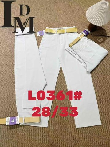 белые женские джинсы (LDM, 6 ед, размеры полубатал: 28-33) выдача на следующий день - фото 2