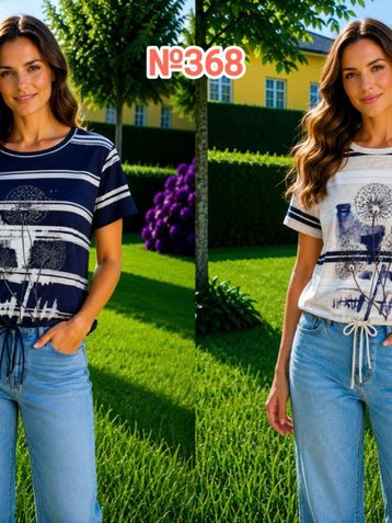 0368 # выбор цвета женская футболка (трикотаж, 4 ед, размеры батал: 2XL-5XL) выдача на следующий день - фото 2