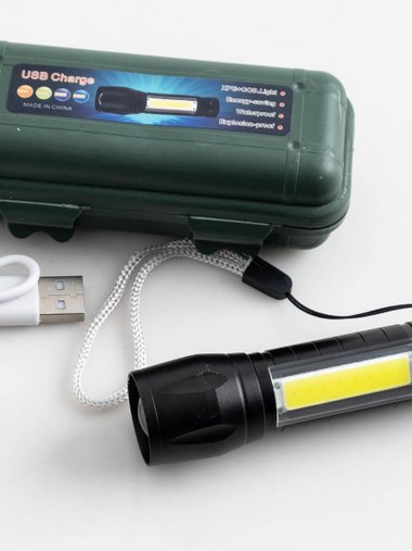 0535 Кишеньковий акумуляторний світлодіодний ліхтар з USB зарядкою (1 од.)