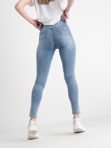голубые женские джинсы (New Jeans, стрейчевые, 4ед. размеры норма: 27. 27. 28, 28) - фото 3