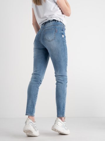 голубые женские джинсы (New Jeans, стрейчевые, 5 ед. размеры норма: 25. 25. 25, 26, 27) - фото 2