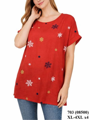 08506# выбор цвета женская футболка (4 ед, размеры батал: XL-2XL-3XL-4XL) выдача на следующий день - фото 5