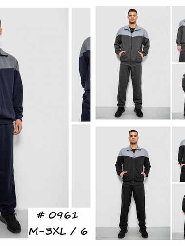 выбор цвета мужской спортивный костюм (двунитка, 6 ед, размеры норма: M-3XL) выдача на следующий день