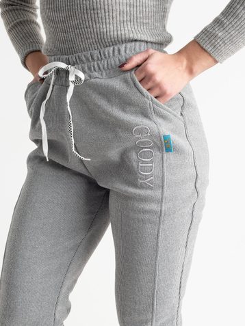 1005-6 серые женские спортивные штаны (флис, 5 ед. размеры на бирках: XL. 2XL. 3XL. 4XL. 5XL, соответствуют M. L. XL. 2XL. 3XL) выдача на следующий день - фото 6