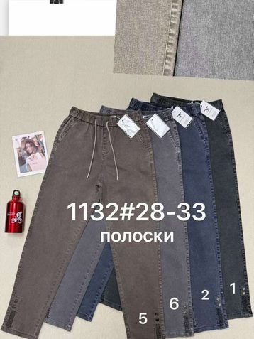 выбор цвета женские стрейчевые джинсы Fudeyan (6 ед, размеры полубатал: 28-33) выдача на следующий день - фото 2