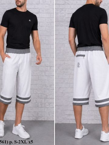выбор цвета мужские бриджи (трикотаж, 5 ед, размеры норма: S-XL) выдача на следующий день - фото 3