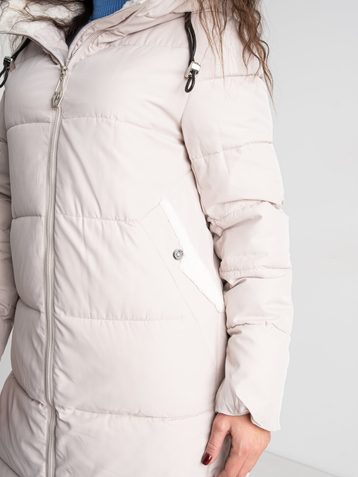 13705-100  молочная женская куртка (синтепон, 5 ед. размеры норма: M. L. XL. 2XL. 3XL ) - фото 6