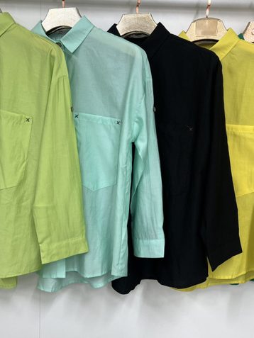 выбор цвета женская рубашка (коттон, 4 ед, размеры норма: s-xl) выдача на следующий день - фото 2
