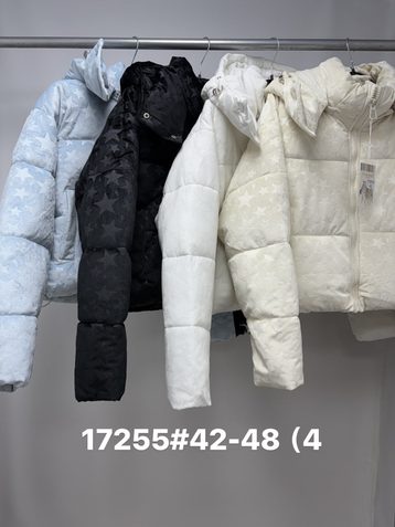 17255* выбор цвета женская куртка на синтепоне (4 ед, размеры норма: 42-48) выдача на следующий день - фото 2
