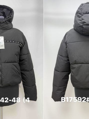 17592*  выбор цвета женская куртка на синтепоне (4 ед, размеры норма: 42-48) выдача на следующий день - фото 3