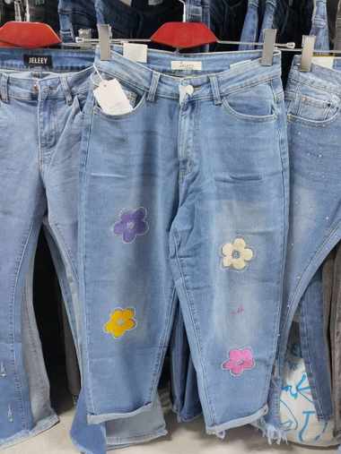 голубые женские стрейчевые джинсы New Jeans (6 ед, размеры норма: 26-31) выдача на следующий день