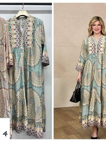выбор цвета женское платье (штапель, 4 ед, размеры батал: 3XL-6XL) выдача на следующий день - фото 2
