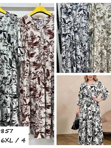 выбор цвета женское платье (штапель, 4 ед, размеры батал: 3XL-6XL) выдача на следующий день - фото 2
