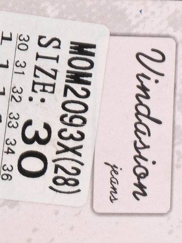 2093 * синие женские джинсы (VINDASION, стрейчевые, 6 ед. размеры батал: 30. 31. 32. 33. 34. 36) выдача на следующий день - фото 3