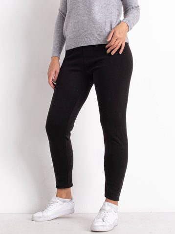 2098 черные женские лосины (мех, 12 ед. размеры батал: 5XL. 6XL. 7XL, повторяются) - фото 2