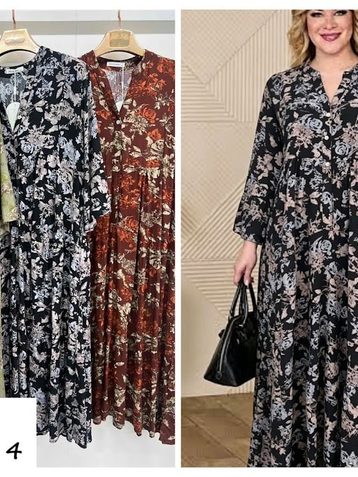 выбор цвета женское платье (штапель, 4 ед, размеры батал: 3XL-6XL) выдача на следующий день - фото 2