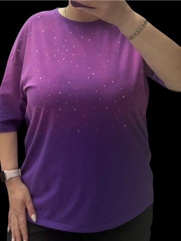 25106# черная   женская футболка oversize (95% коттон, 6 ед, размеры полубатал: 46-52, 52-58) выдача на следующий день - фото 6