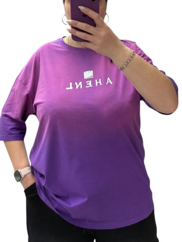 25108# микс цветов женская футболка oversize (95% коттон, 6 ед, размеры полубатал: 46-52, 52-58) выдача на следующий день - фото 6