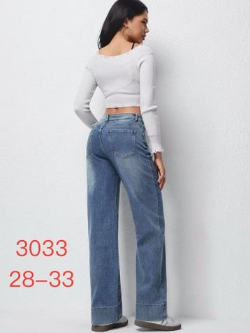синие женские джинсы (New Jeans, стрейч, 6 ед, размеры полубатал: 28-33) выдача на следующий день - фото 3