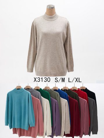 микс цветов женский свитер (Kiss Me. 5 ед, размеры норма: s-xl) - фото 2