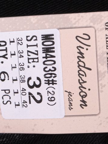 черные женские джинсы (VINDASION, стрейчевые, 6 ед. размеры батал: 32. 34. 36. 38. 40. 42) выдача на следующий день - фото 3