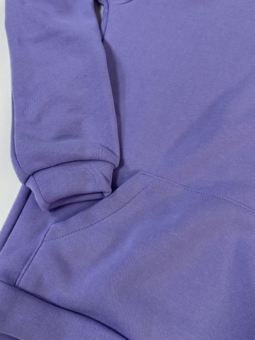 лавандовый женский спортивный худи (технитка на флисе, с капюшоном, 5ед, размеры норма:44, 46, 48, 50, 52) - фото 3