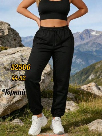 выбор цвета женские спортивные штаны (манжет, двунитка, 5 ед, размеры норма: 44-52) выдача на следующий день - фото 3