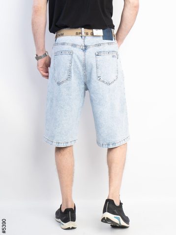голубые мужские джинсовые шорты (SPP'S JEANS, стрейч коттон, 8 ед, размеры норма: 29-36) выдача на следующий день - фото 3