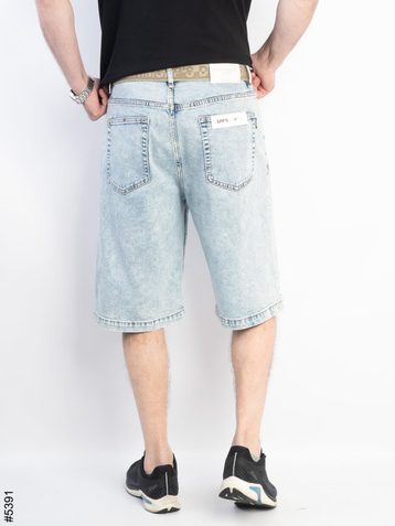 голубые мужские джинсовые шорты (SPP'S JEANS, стрейч коттон, 8 ед, размеры норма: 29-36) выдача на следующий день - фото 3