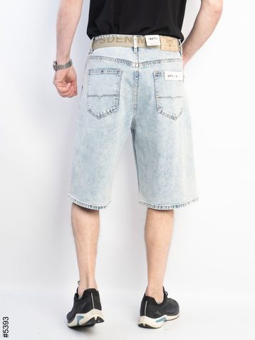 голубые мужские джинсовые шорты (SPP'S JEANS, стрейч коттон, 8 ед, размеры норма: 29-38) выдача на следующий день - фото 3