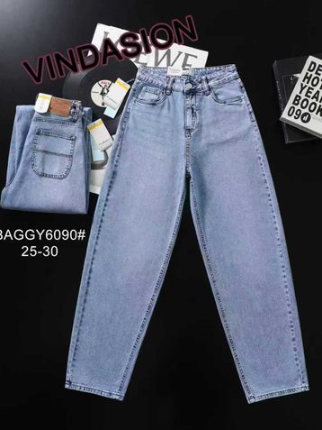голубые женские джинсы vindasion (стрейч-коттон, 6 ед. размеры норма: 25-30) выдача на следующий день - фото 2