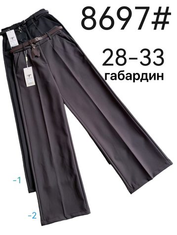 выбор цвета женские брюки Fudeyan (габардин, 6 ед, размеры полубатал: 28-33) выдача на следующий день - фото 2