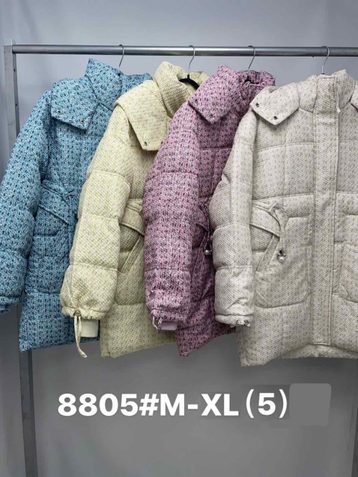 выбор цвета женская куртка на синтепоне (5 ед, размеры норма: M-L-XL) выдача на следующий день - фото 2