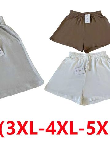 выбор цвета женские шорты (лен, 5 ед, размеры батал: 3XL-7XL) выдача на следующий день - фото 2