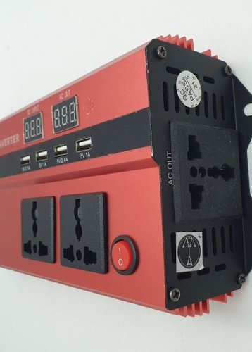 8889 Інвертор напруги 2000В 24-220V на три універсальних розетки (1 од.) - фото 3