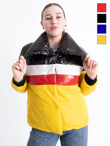90070-99 четыре цвета женская куртка (синтепон, 4 ед. размеры норма: M. L. XL. XL) - фото 2
