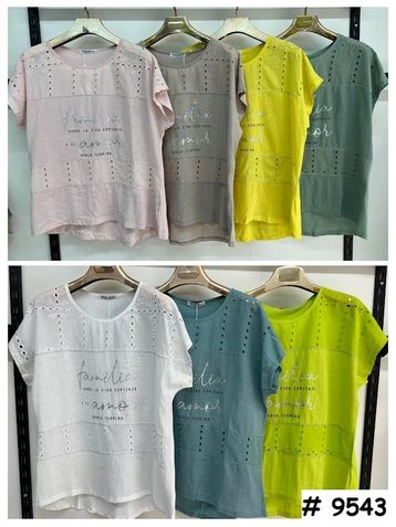 9543# выбор цвета женская футболка (лён, 4 ед, размеры батал: 3XL-6XL) выдача на следующий день - фото 2