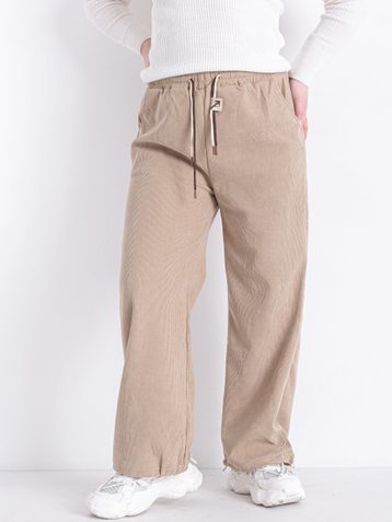 9662-3 бежевые женские спортивные штаны (KENALIN, 4 ед. размеры батал: 3XL-4XL. 4XL-5XL. 5XL-6XL. 6XL-7XL) - фото 2